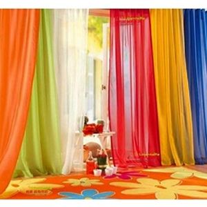 Rainbow curtains